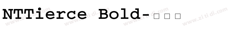 NTTierce Bold字体转换